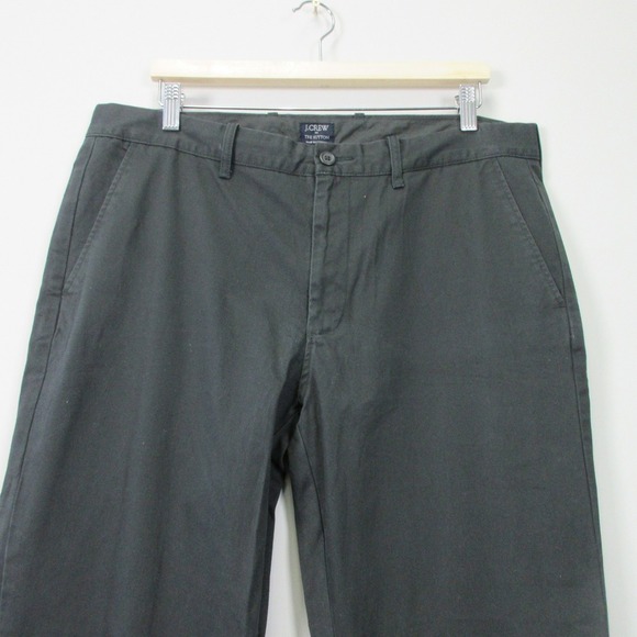 J.Crew The Sutton Chino Pants Men 36X32 Grey 100% Cotton Slim Fit Casual 550 - Picture 8 of 13
